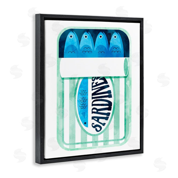 Stupell Industries Daphne Polselli | Green Stripe Sardine Tin Wall Art