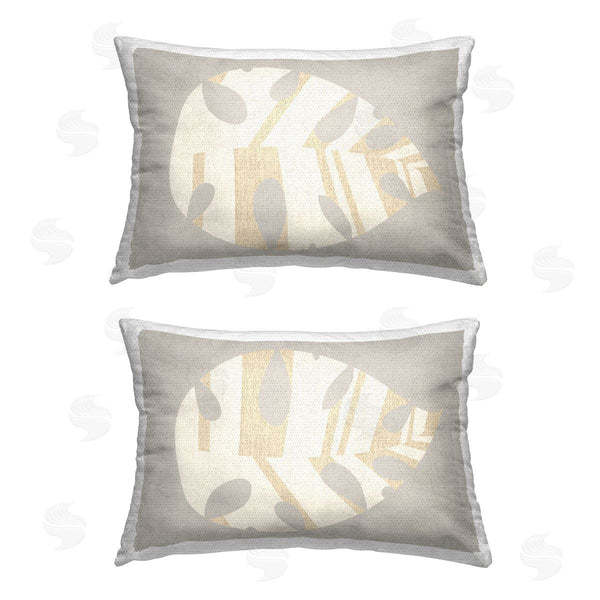 Stupell Industries Daphne Polselli | Grey Modern Leaves