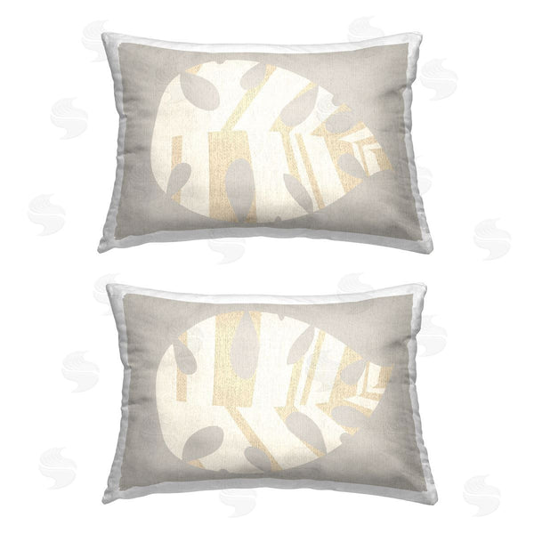 stupell industries Daphne Polselli | Grey Modern Leaves