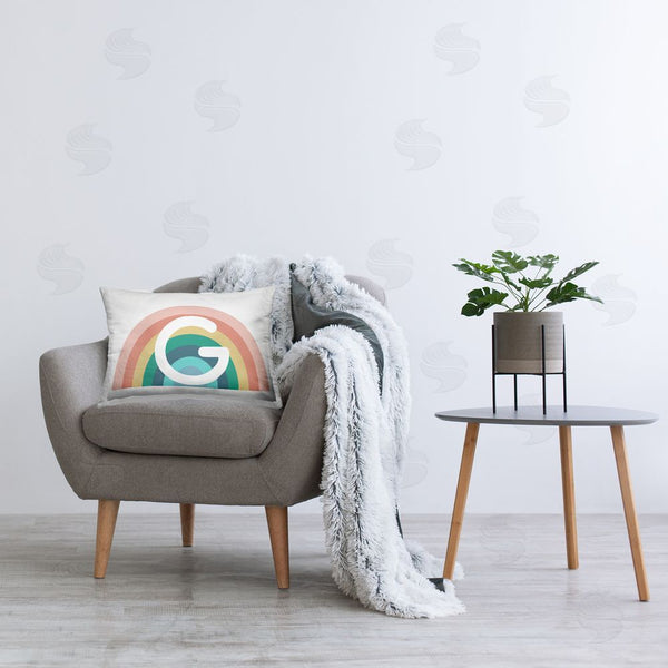 Stupell Industries Daphne Polselli | Rainbow Initial G