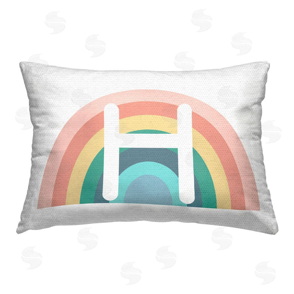 Stupell Industries Daphne Polselli | Rainbow Initial H
