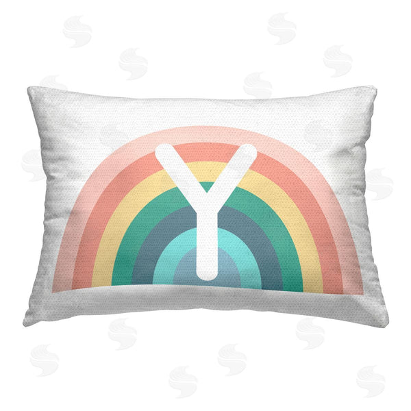 Stupell Industries Daphne Polselli | Rainbow Initial Y