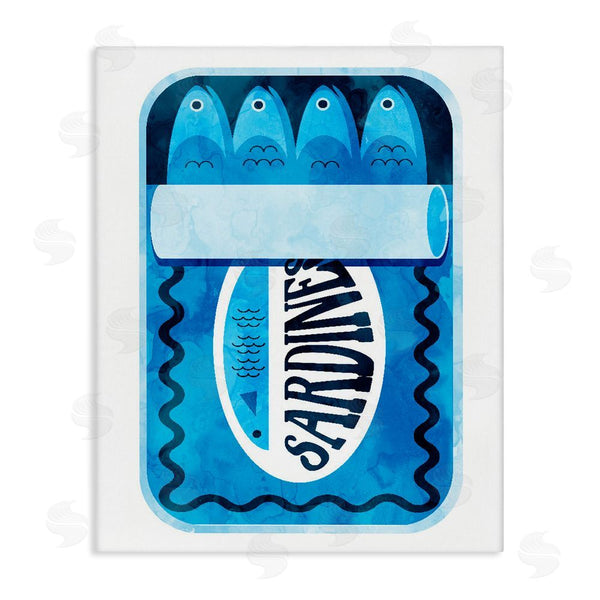 stupell industries Daphne Polselli | Retro Blue Sardine Tin Wall Art