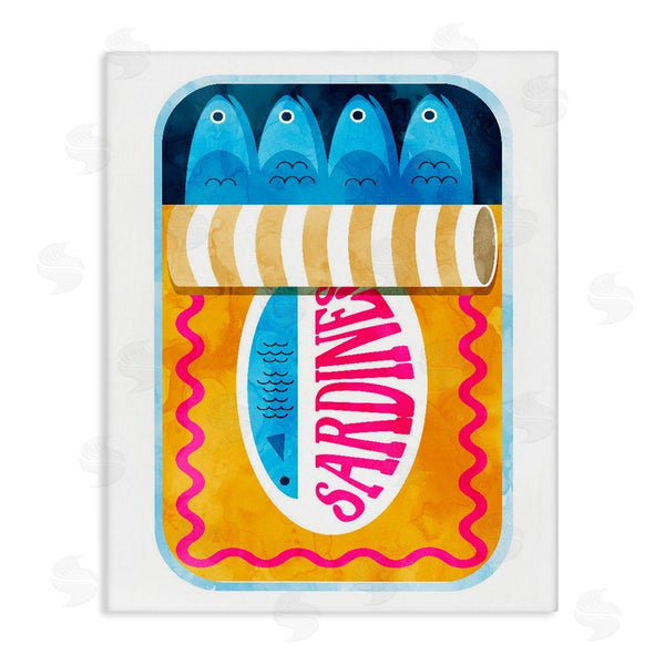 stupell industries Daphne Polselli | Yellow and Pink Sardine Tin Wall Art