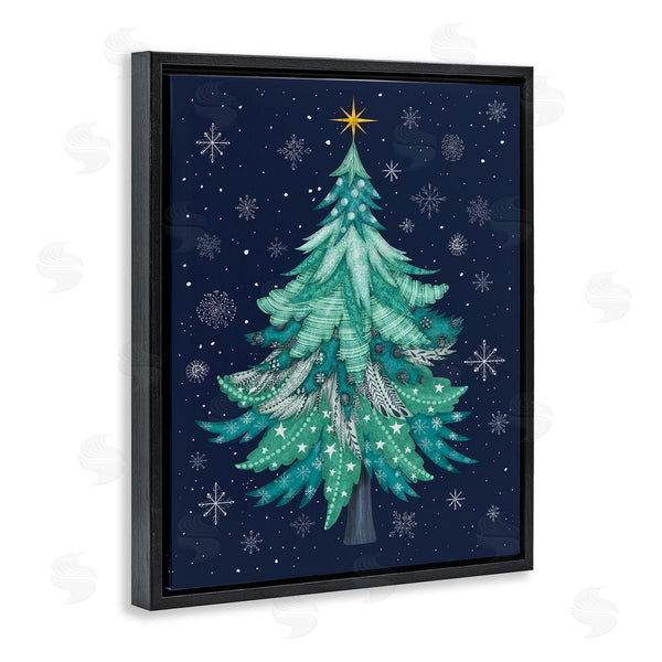 Stupell Industries Darlene Seale | Abstract Pattern Xmas Tree