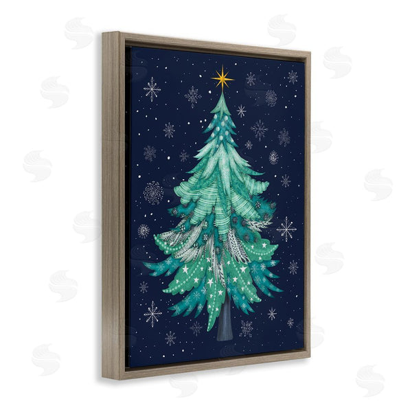 Stupell Industries Darlene Seale | Abstract Pattern Xmas Tree