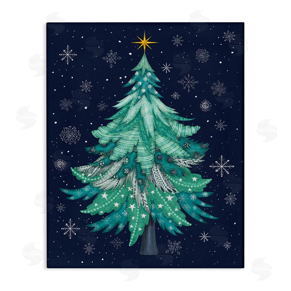 stupell industries Darlene Seale | Abstract Pattern Xmas Tree