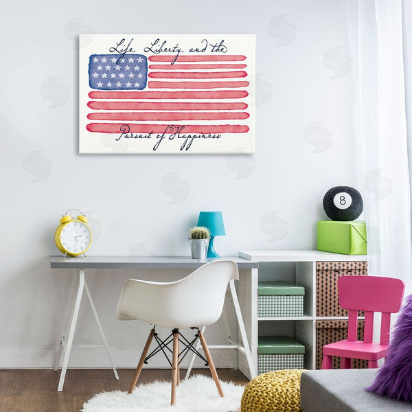 Stupell Industries Darlene Seale | All American Patriotic Phrase Wall Art