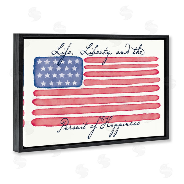 Stupell Industries Darlene Seale | All American Patriotic Phrase Wall Art
