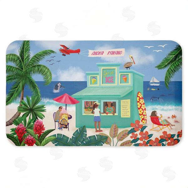 stupell industries Darlene Seale | Aloha Island Beach Scene Anti-Fatigue Mat