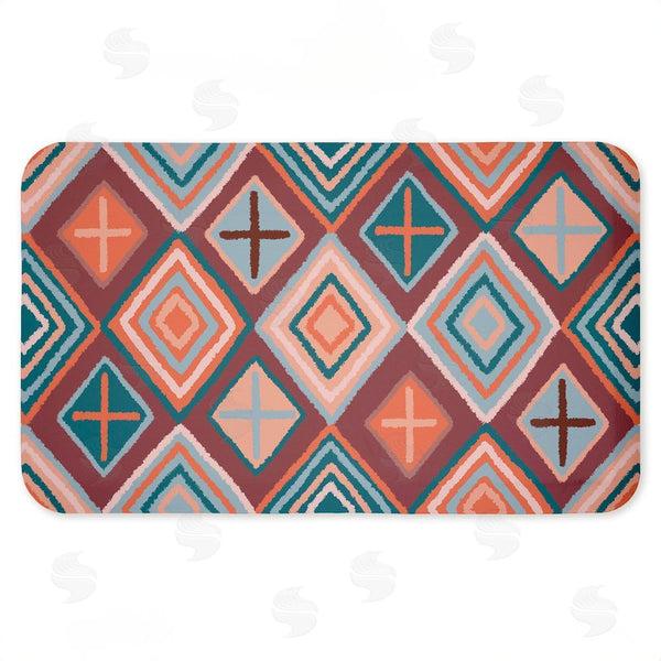 Stupell Industries Darlene Seale | Bold Geometric Patterns Anti-Fatigue Mat