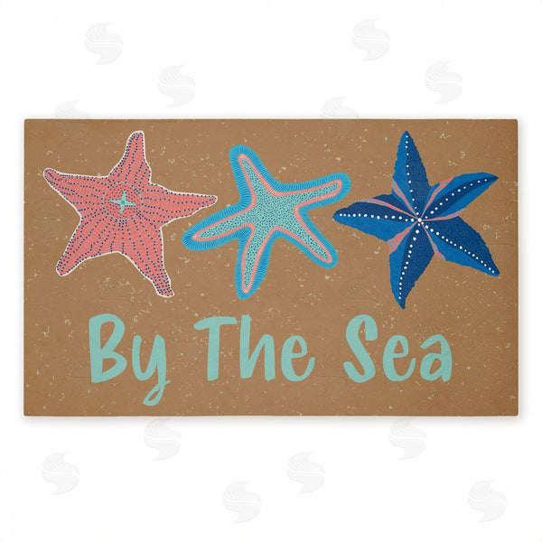 stupell industries Darlene Seale | By The Sea Starfish Non-Woven Door Mat