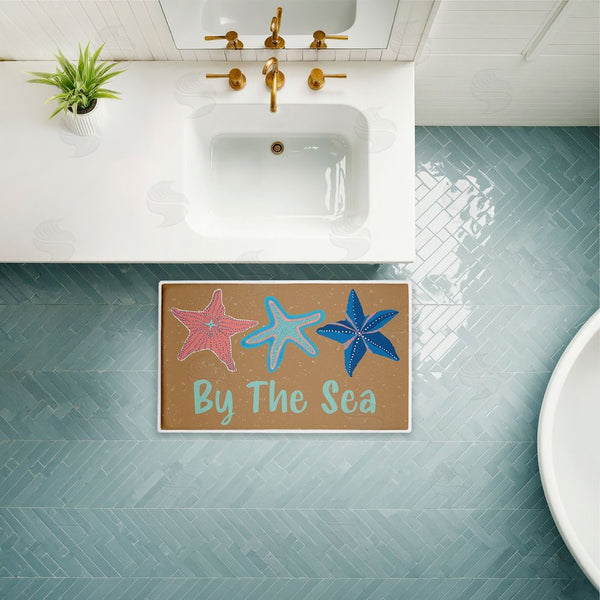 Stupell Industries Darlene Seale | By The Sea Starfish Plush Bath Mat
