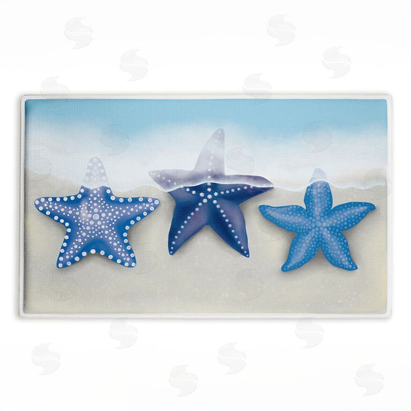 stupell industries Darlene Seale | By The Shore Starfish Plush Bath Mat