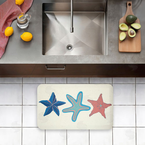 Stupell Industries Darlene Seale | Coastal Americana Starfish Anti-Fatigue Mat