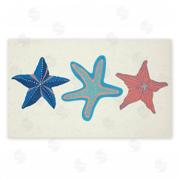 stupell industries Darlene Seale | Coastal Americana Starfish Non-Woven Door Mat