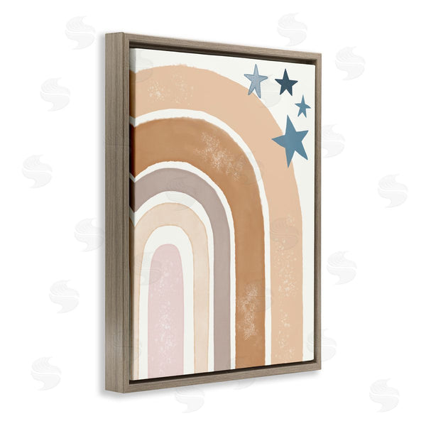 Stupell Industries Darlene Seale | Desert Rainbow Brown Arches With Blue Stars Wall Art