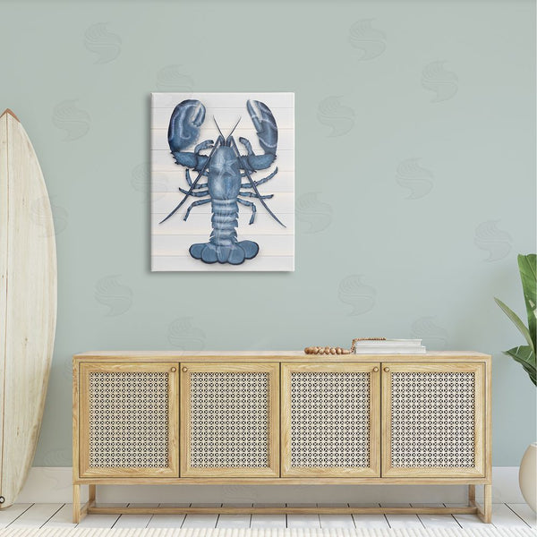 Stupell Industries Darlene Seale | Detailed Blue Lobster Starfish Botanical Motif Panels Wall Art