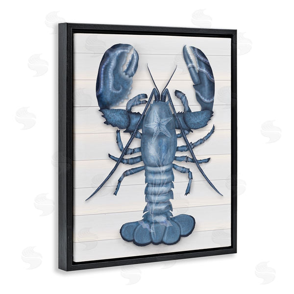 Stupell Industries Darlene Seale | Detailed Blue Lobster Starfish Botanical Motif Panels Wall Art