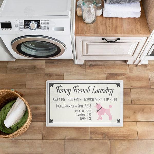 Stupell Industries Darlene Seale | Fancy French Laundry Plush Bath Mat