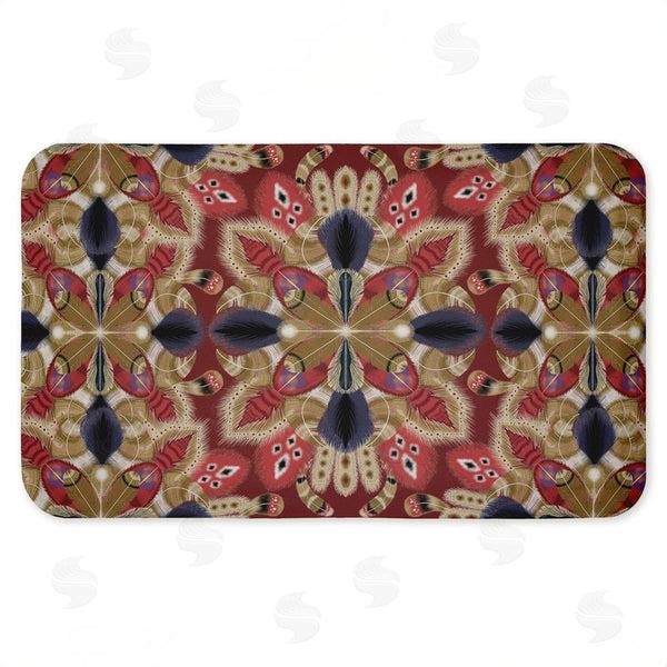 stupell industries Darlene Seale | Feather Kaleidoscope Fractal Anti-Fatigue Mat