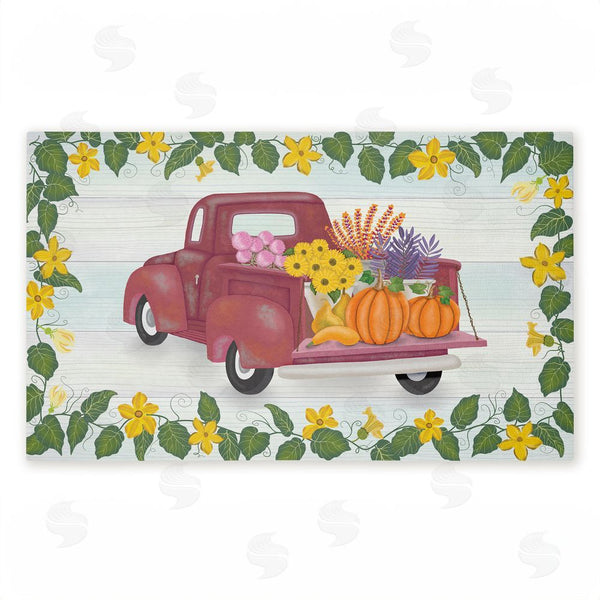stupell industries Darlene Seale | Going To Market Harvest Non-Woven Door Mat