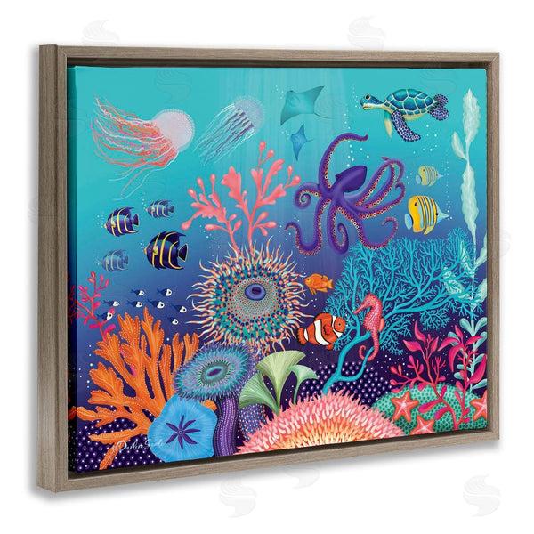 Stupell Industries Darlene Seale | Magical Underwater Reef Wall Art