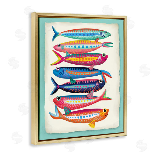 Stupell Industries Darlene Seale | Multi Hued Sardines