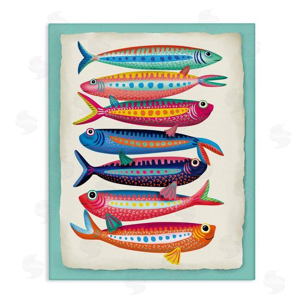 stupell industries Darlene Seale | Multi Hued Sardines