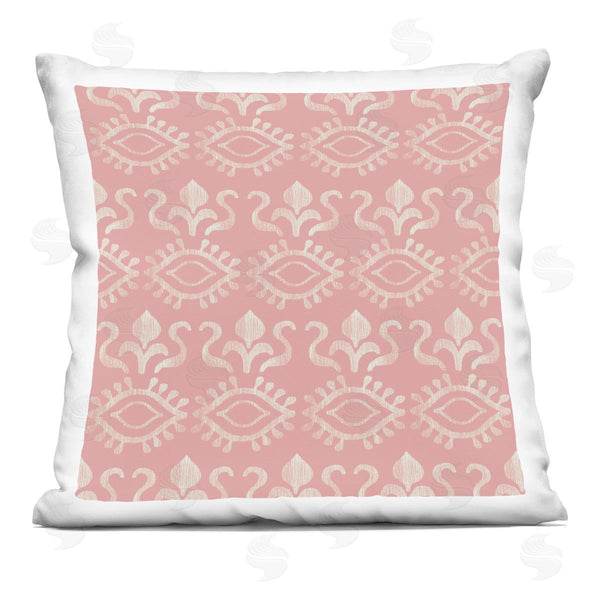 stupell industries Darlene Seale | Pink Abstract Spiritual Eye Pattern Printed Throw Pillow