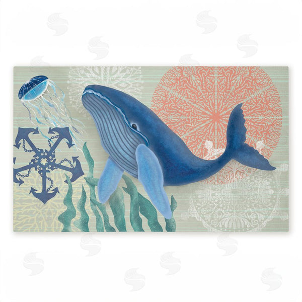 stupell industries Darlene Seale | Sealife Classic Whale Non-Woven Door Mat