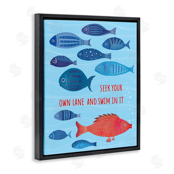 Stupell Industries Darlene Seale | Swim In Your Own Lane