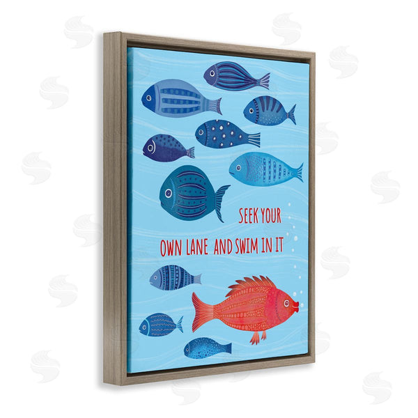 Stupell Industries Darlene Seale | Swim In Your Own Lane