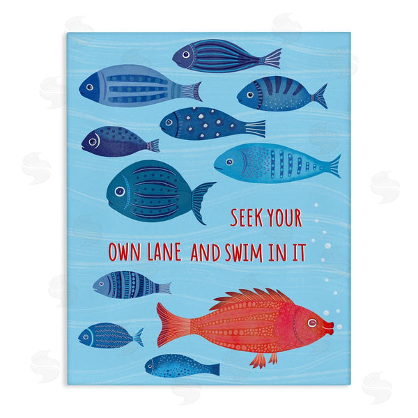 stupell industries Darlene Seale | Swim In Your Own Lane
