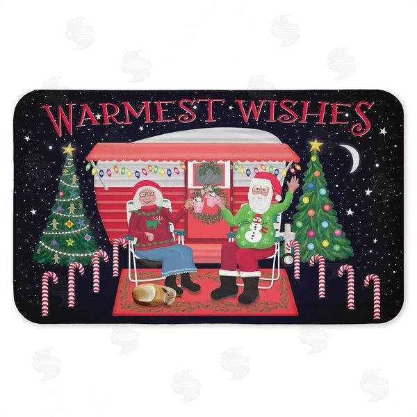 stupell industries Darlene Seale | Warmest Wishes Christmas Camper Anti-Fatigue Mat