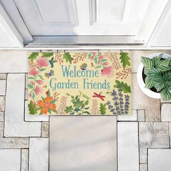 Stupell Industries Darlene Seale | Welcome Garden Friends Non-Woven Door Mat