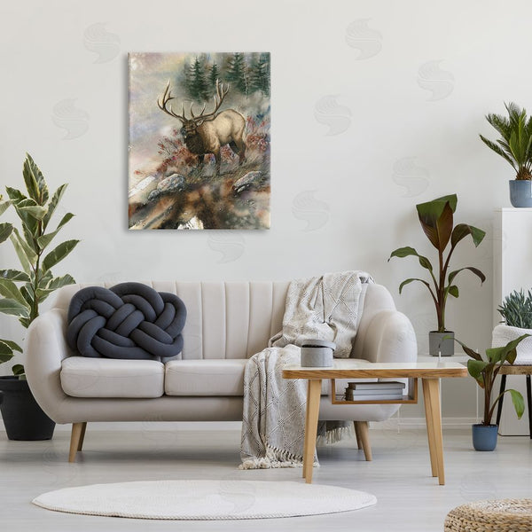 Stupell Industries Dave Bartholet | Elk Woodland Slope Clearing Wall Art