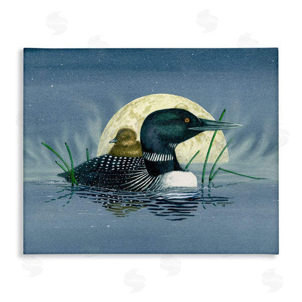 stupell industries Dave Bartholet | Mallard Duck Moonlit Pond Wall Art