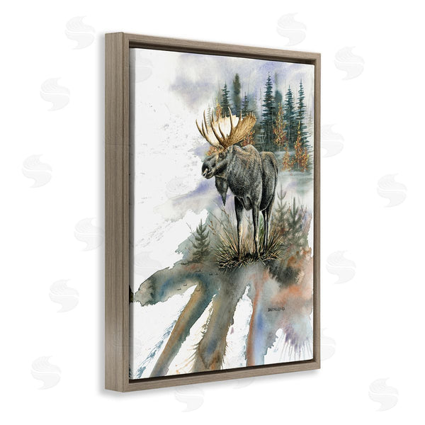 Stupell Industries Dave Bartholet | Moose Distant Forest Arrangement Wall Art