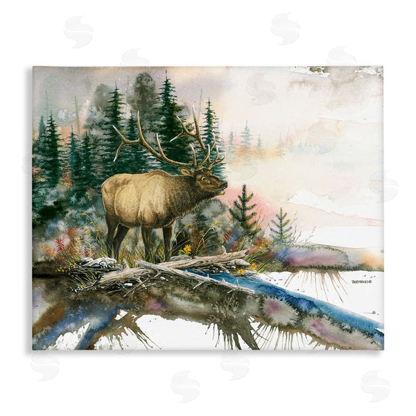 stupell industries Dave Bartholet | Moose Woodland Nature Composition Wall Art