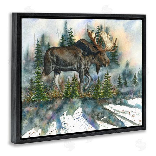 Stupell Industries Dave Bartholet | Wild Moose Forest Nature Scene Wall Art