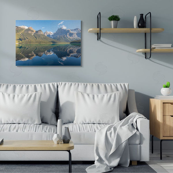 Stupell Industries Dave Gordon | Countryside Mountain Range Reflective Lake Landscape Wall Art
