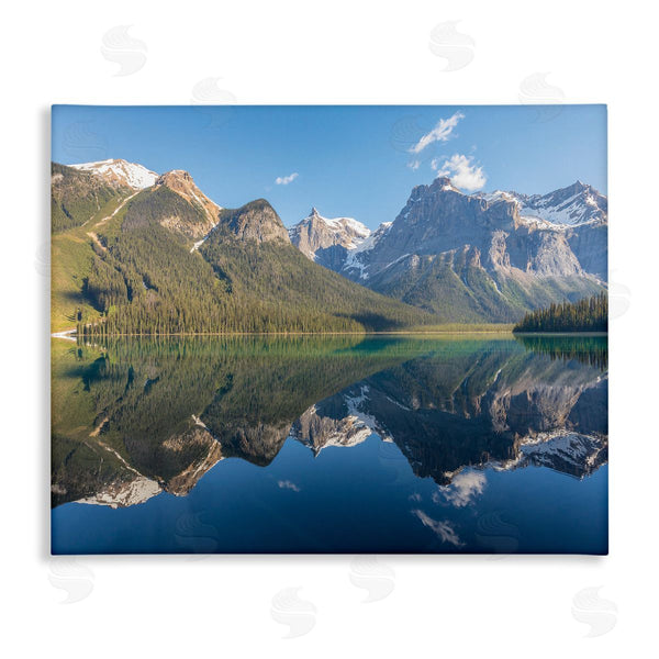 stupell industries Dave Gordon | Countryside Mountain Range Reflective Lake Landscape Wall Art