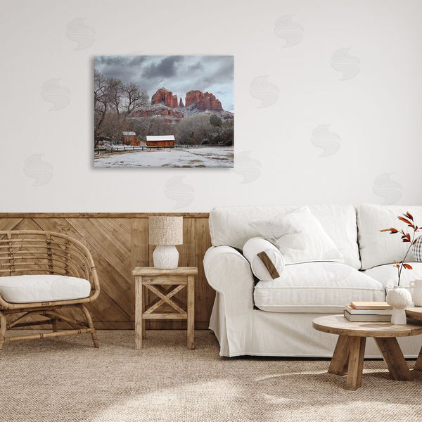 Stupell Industries David Drost | Snowy Rural Landscape Wall Art