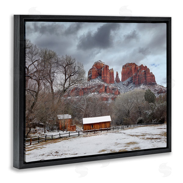 Stupell Industries David Drost | Snowy Rural Landscape Wall Art