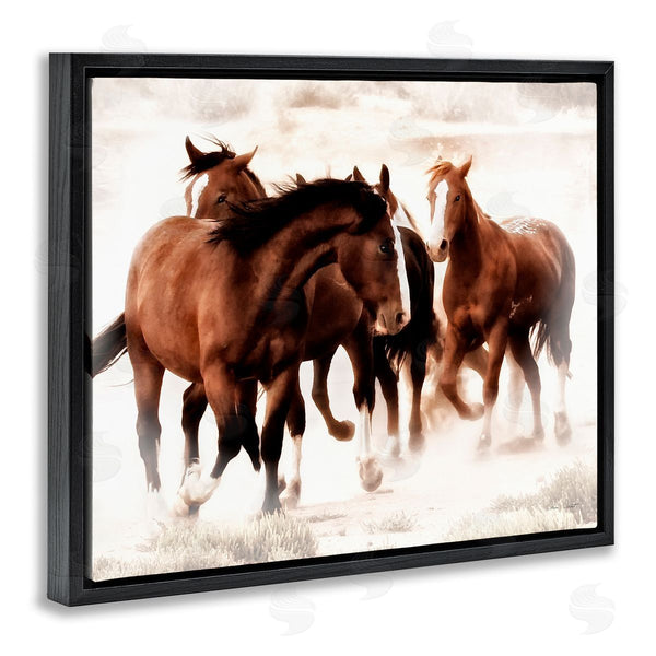 Stupell Industries David Drost | Trotting Brown Horses Wall Art