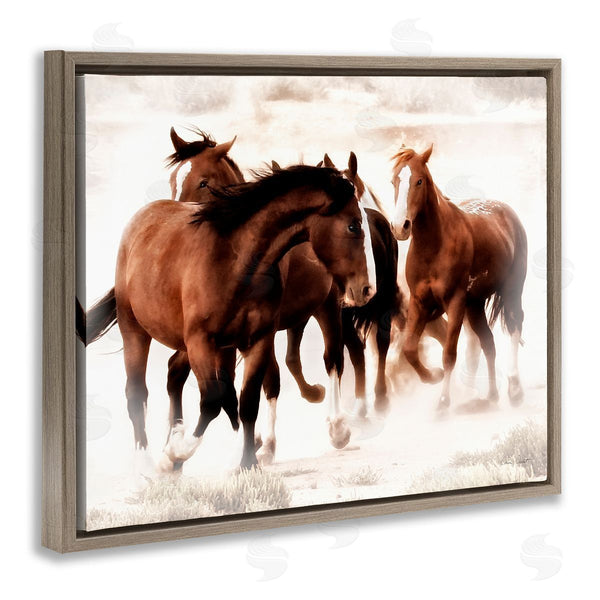 Stupell Industries David Drost | Trotting Brown Horses Wall Art