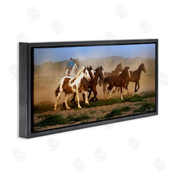 Stupell Industries David Drost | Trotting Horses & Cowboy