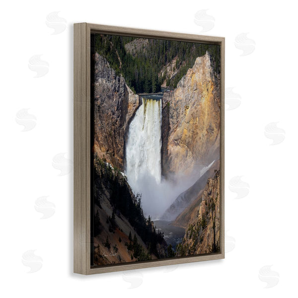 Stupell Industries David Drost | Waterfall In Rocky Cliffs Wall Art