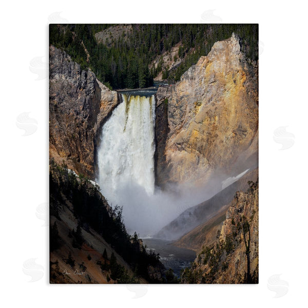 stupell industries David Drost | Waterfall in Rocky Cliffs Wall Art